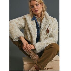 Anthropologie Sigrid Faux Fur jacket